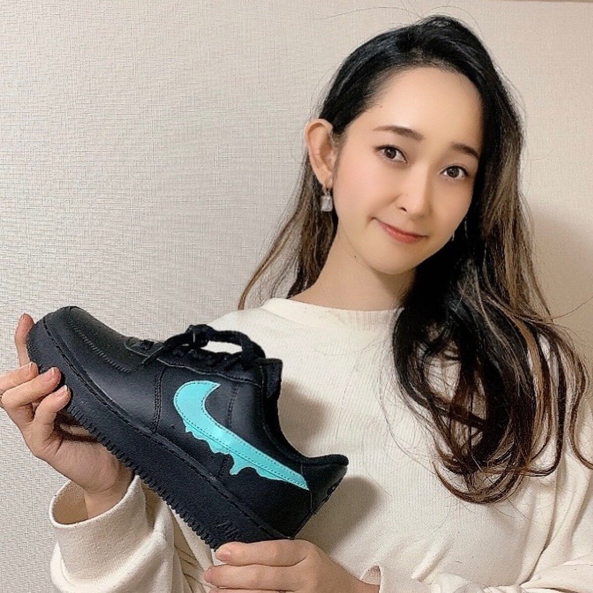 タラゴ アンバサダーのアーティスト momocoさんのNIKE AirForce1カスタム