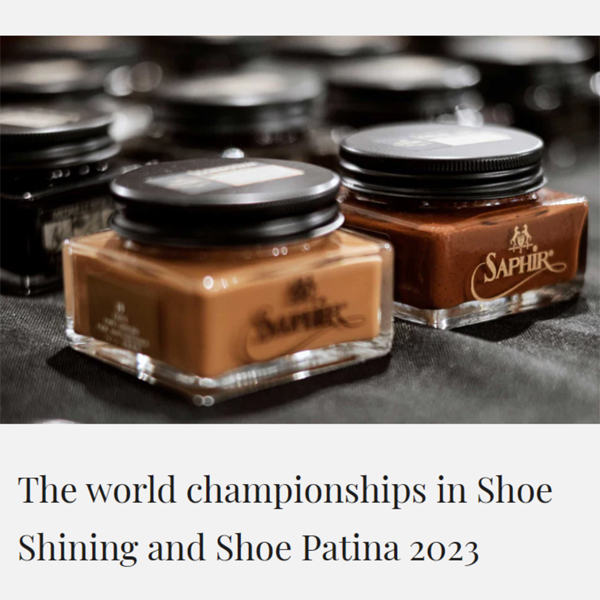 サフィールがパートナーとして共同で開催する靴磨き世界選手権